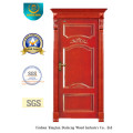 Европейский Стиль деревянные двери с упрощенной резьба (ДС-6004)